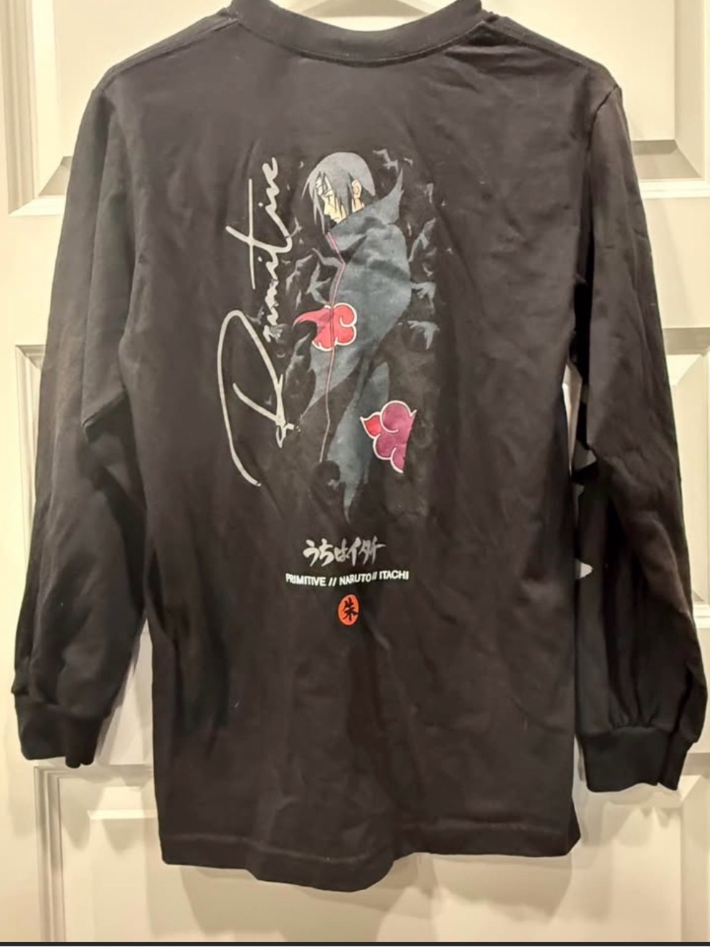NWT Zumiez Black Naruto Itachi Graphic Long-Sleeve Shirt New With Tags Small
